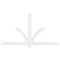 Ekena Millwork Redmond Architectural Grade PVC Gable Bracket, 84"W x 45 1/2"H x 2"D x 4"F, 13/12 Pitch GBP084X46X0204RED00 - alternate 5